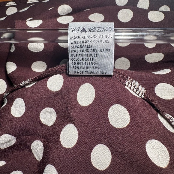 Boden Brown and White Polka Dotted Dress ~ marked size 16R comparable to US 12 - Picture 7 of 10